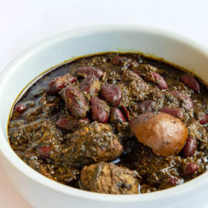 Ghormeh Sabzi (sautéed fresh Beef Stew)